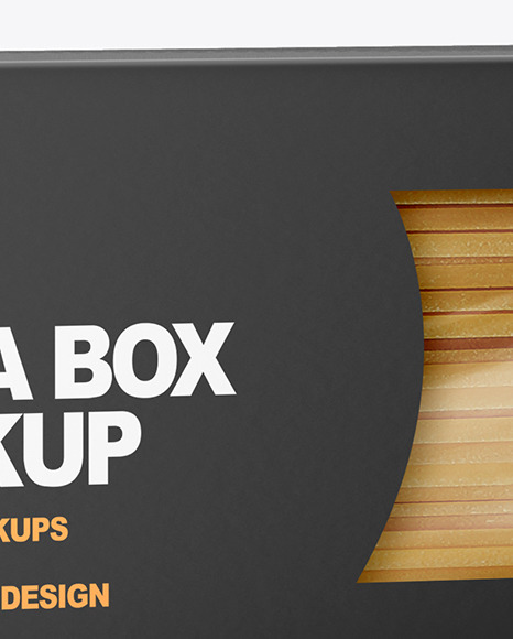 Spaghetti Pasta Box Mockup Spaghetti Pasta Box Mockup