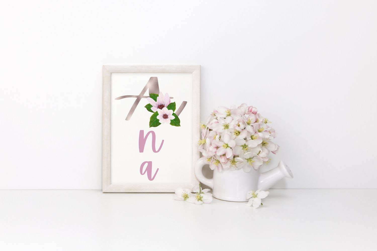Gold magnolia alphabet and numbers Gold magnolia alphabet and numbers