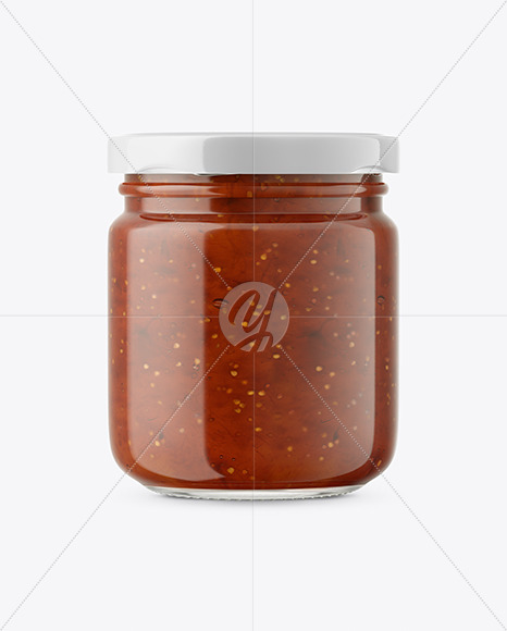 Fig Jam Glass Jar Mockup – Front View