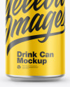 Metallic Drink Can w/ Glossy Finish Mockup