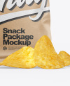 Kraft Snack Package w/ Chips Mockup