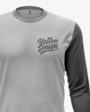 Men's Jersey With Long Sleeve Mockup Men's Jersey With Long Sleeve Mockup