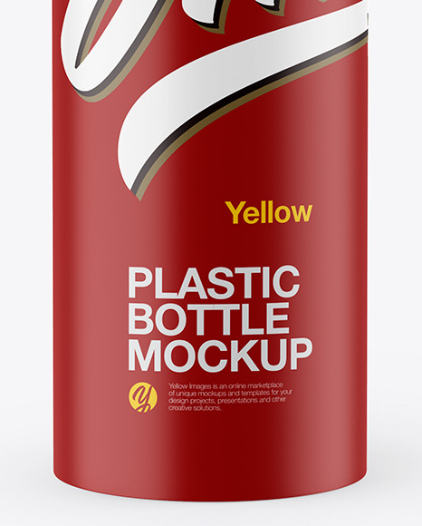 Matte Plastic Bottle Mockup