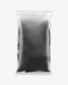 Frosted Bag With Black Nachos Mockup