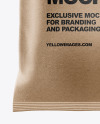 Frosted Bag With Black Nachos Mockup