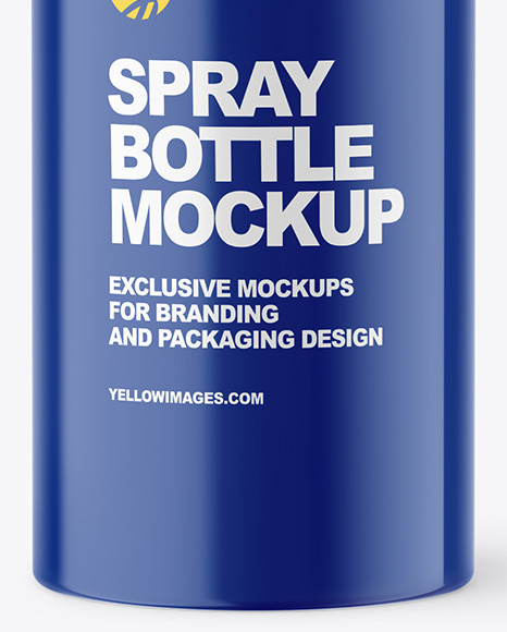 Glossy Pepper Spray Bottle Mockup