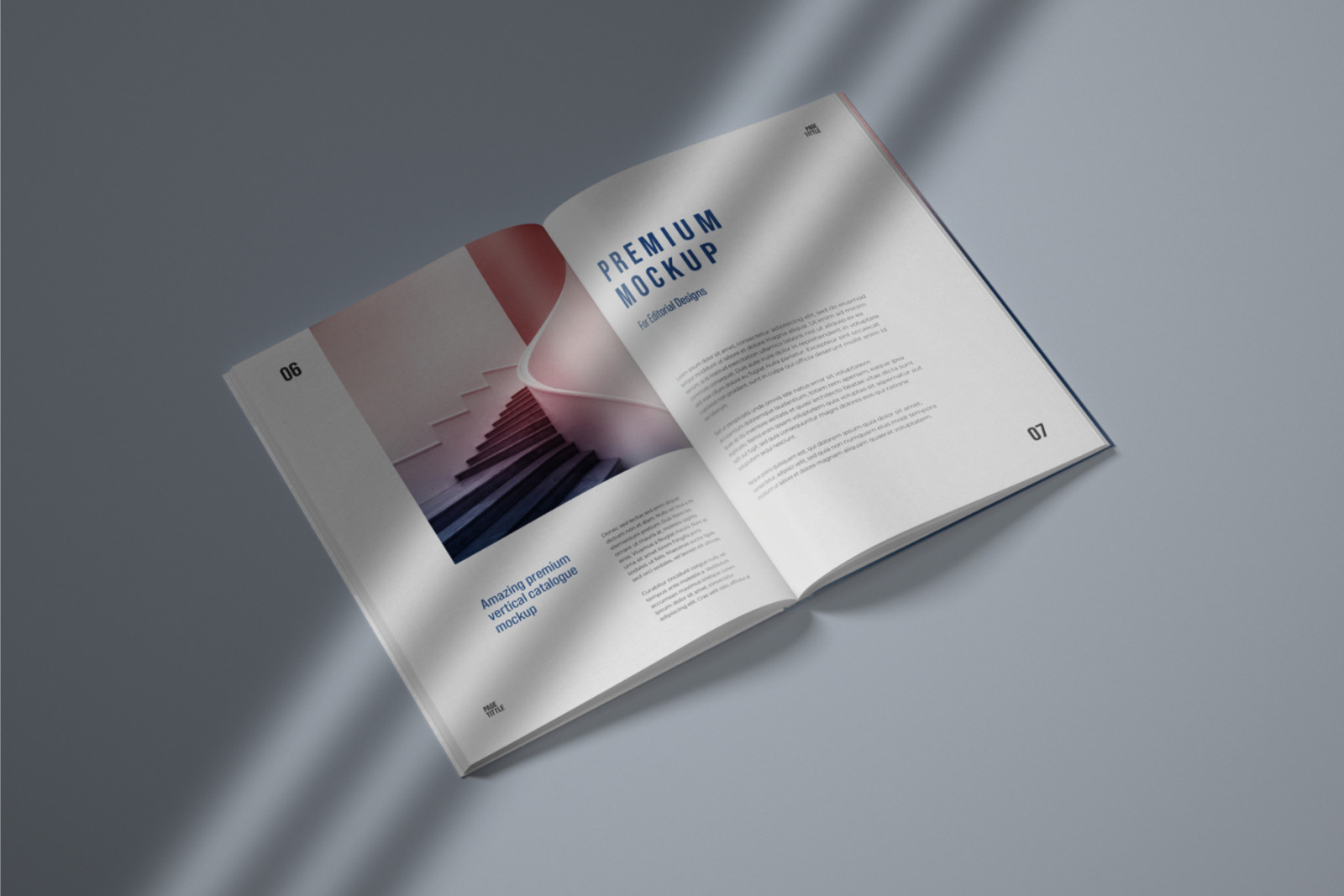 Vertical Catalogue, Magazine Mockup Set Vertical Catalogue, Magazine Mockup Set