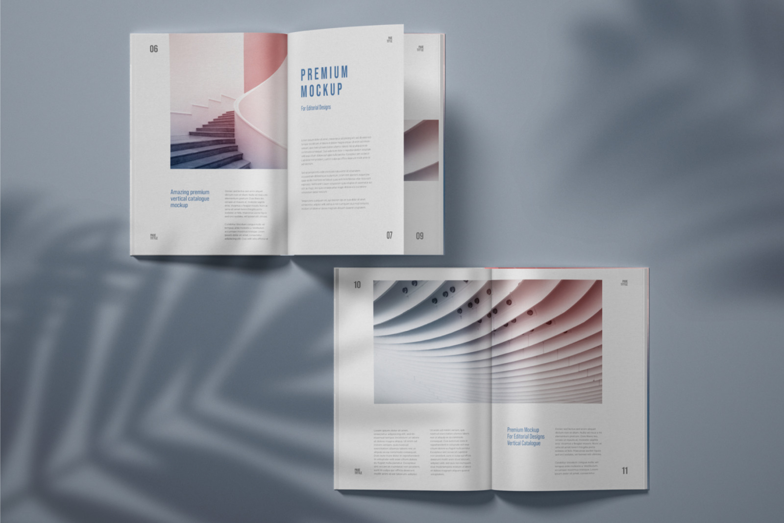 Vertical Catalogue, Magazine Mockup Set