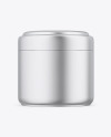 Matte Metallic Cosmetic Jar Mockup