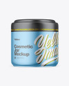 Matte Metallic Cosmetic Jar Mockup