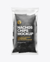 Matte Bag With Black Nachos Mockup