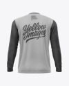 Men's Jersey With Long Sleeve Mockup