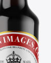 Amber Glass Dark Beer Bottle Mockup