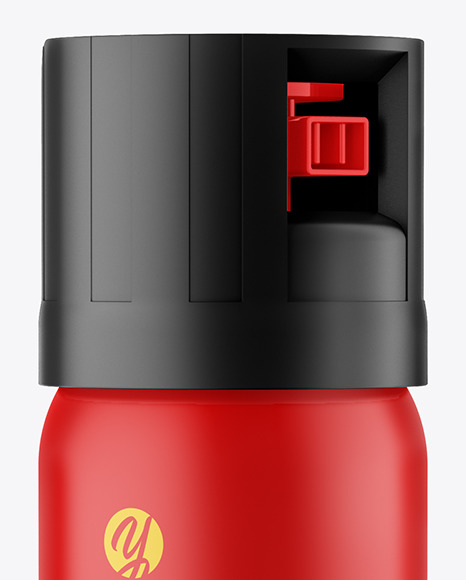 Matte Pepper Spray Bottle Mockup