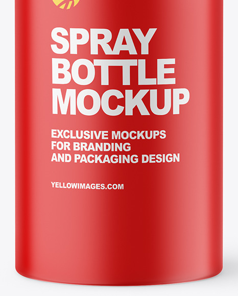 Matte Pepper Spray Bottle Mockup