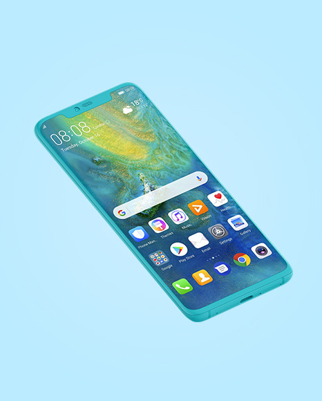 Clay Huawei Mate 20 Pro Mockup