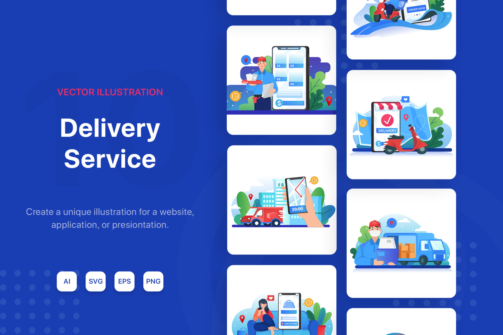 M91_Delivery Service Illustrations M91_Delivery Service Illustrations