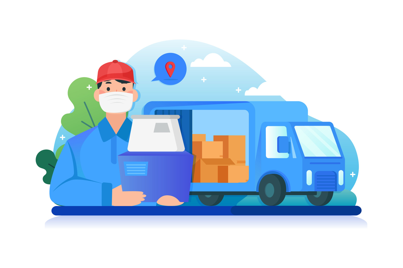 M91_Delivery Service Illustrations M91_Delivery Service Illustrations
