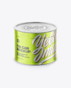 Matte Metallic Tin Can Mockup