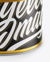 Matte Metallic Tin Can Mockup