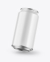 Metallic Drink Can w/ Glossy Finish Mockup