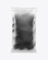 Frosted Bag With Black Potato Chips Mockup