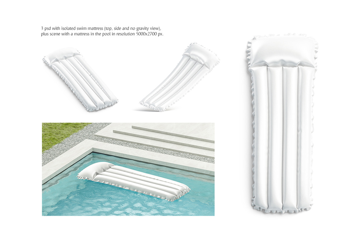 Swim Mattress Mockup Swim Mattress Mockup