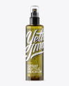 Olive Spray Bottle With Transparent Cap Mockup