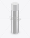 Glossy Metallic Shaving Foam Bottle With Cap Mockup (High-Angle Shot)