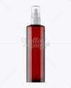 Red Spray Bottle With Transparent Cap Mockup