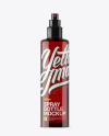 Red Spray Bottle With Transparent Cap Mockup