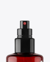 Red Spray Bottle With Transparent Cap Mockup