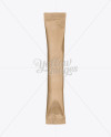 Kraft Stick Sachet Mockup - Front View