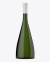 Dark Green Glass Wine Bottle Mockup