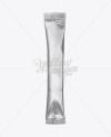 Metallic Stick Sachet Mockup - Front View