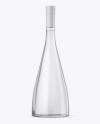 Clear Glass Bottle With Grappa Mockup