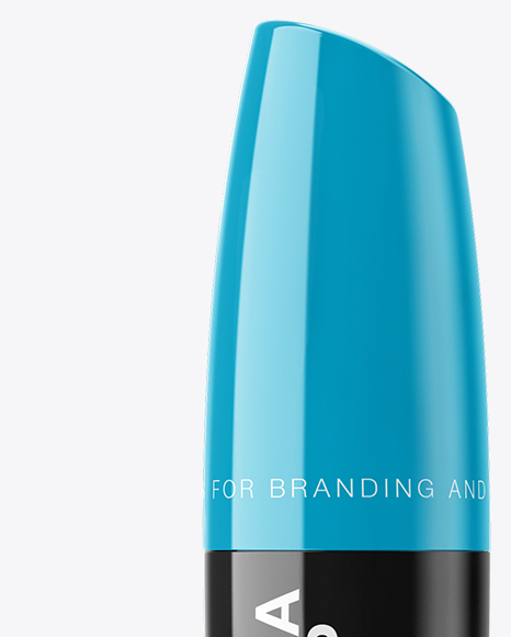 Glossy Mascara Tube With Box Mockup