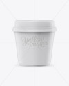 Matte Ice Cream Cup Mockup - Front View