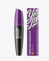 Matte Mascara Tube With Box Mockup