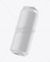 500ml Aluminium Can With Matte Finish Mockup