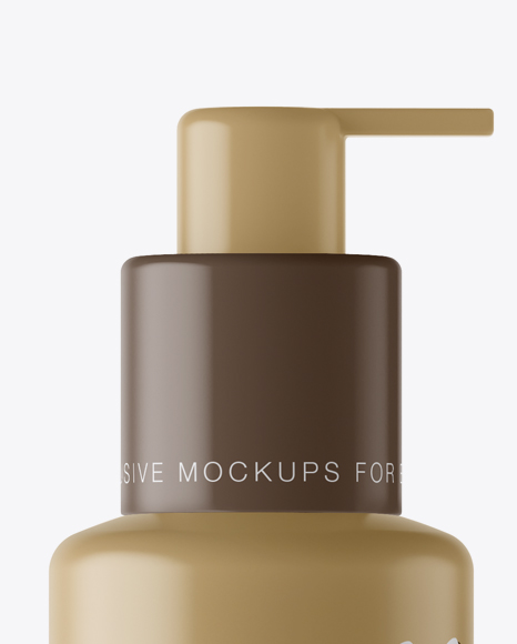 Matte Spray Bottle Mockup