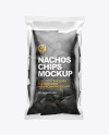 Bag With Black Nachos Mockup
