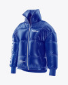 Glossy Women's Down Jacket Mockup