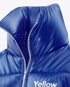 Glossy Women's Down Jacket Mockup