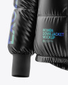 Glossy Women's Down Jacket Mockup