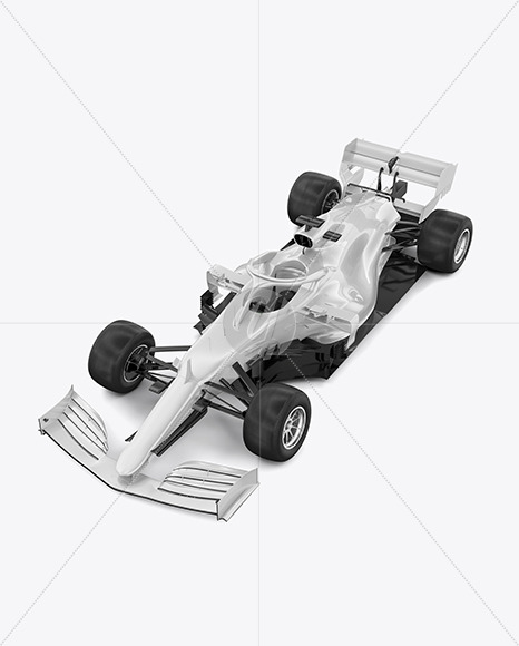 Formula-1 2020 Mockup - Half Side View (high-angle shot)