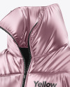 Metallic Women's Down Jacket Mockup