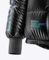 Metallic Women's Down Jacket Mockup