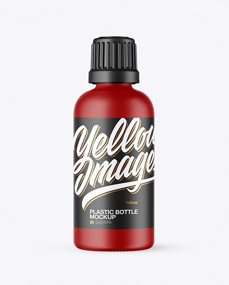 Matte Plastic Bottle Mockup