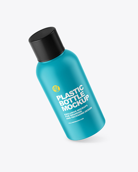 Matte Plastic Bottle Mockup - Skin care product mockup